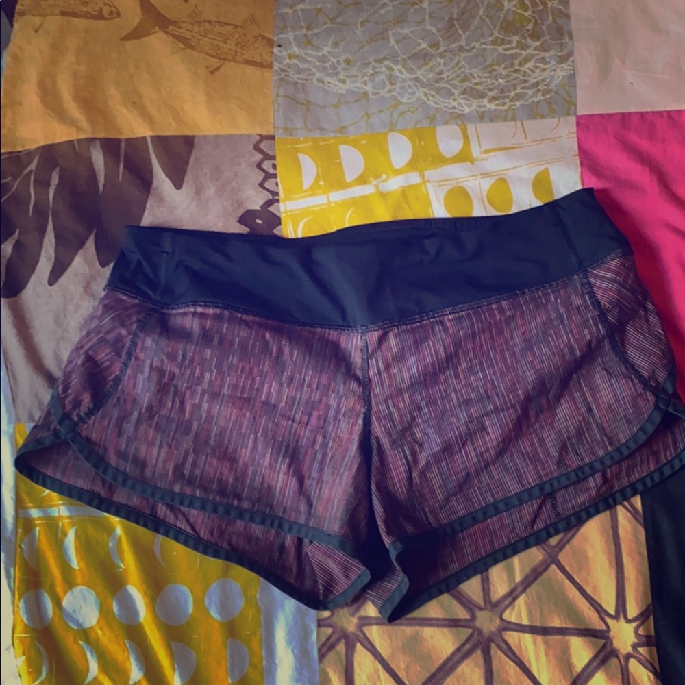 Women's Black and Brown Shorts